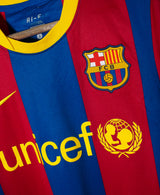 Barcelona 2010-11 David Villa Home Kit (S)