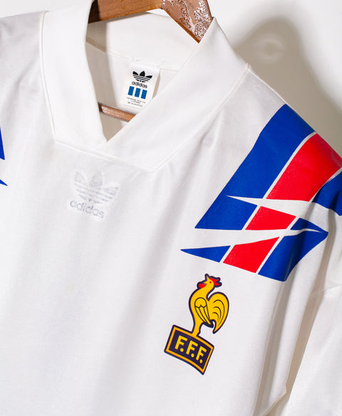 France 1992 Deschamps Away Kit w/ Shorts (L)