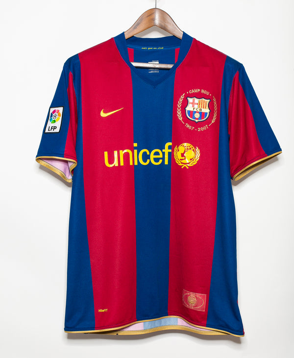 Barcelona 2007-08 Messi Home Kit (L)