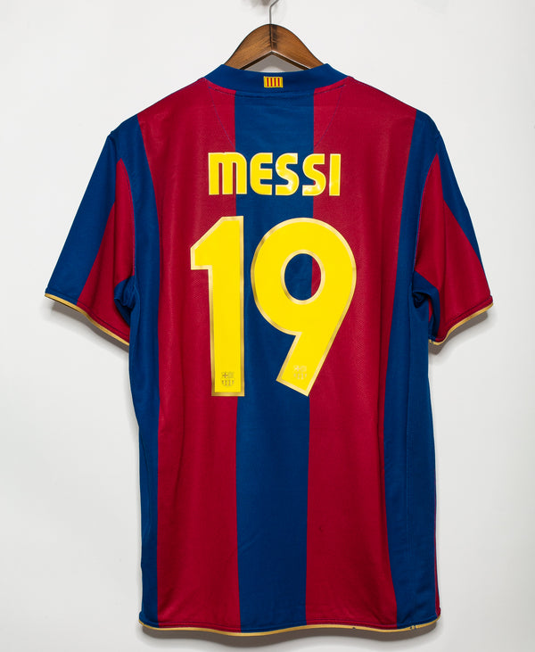 Barcelona 2007-08 Messi Home Kit (L)