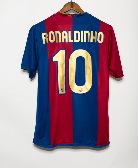 Barcelona 2006-07 Ronaldinho Home Kit (M)