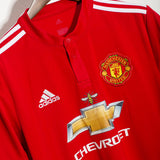 Man United 2017-18 Rashford Home Kit (L)