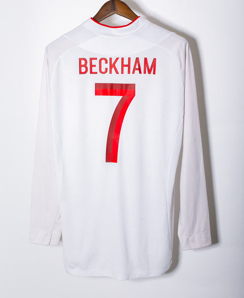 England 2012 Beckham Long Sleeve Home Kit (XL)