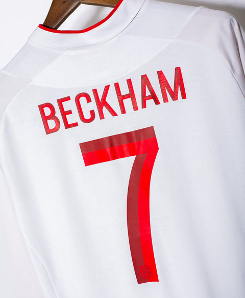 England 2012 Beckham Long Sleeve Home Kit (XL)