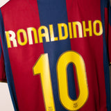 Barcelona 2007-08 Ronaldinho Home Kit (M)