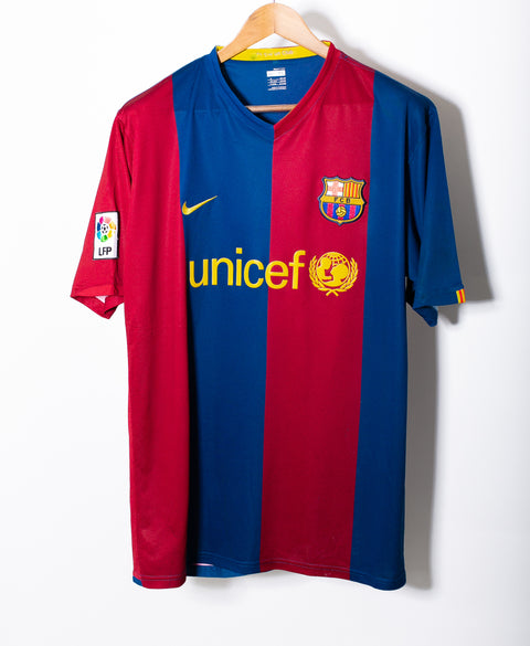 Barcelona 2006-07 Ronaldinho Home Kit (XL)