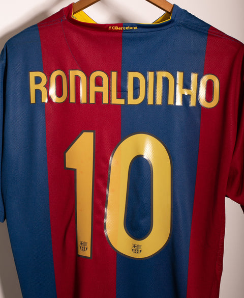 Barcelona 2006-07 Ronaldinho Home Kit (XL)