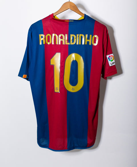 Barcelona 2006-07 Ronaldinho Home Kit (XL)