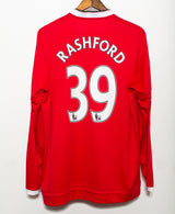 Manchester United 2015-16 Rashford Long Sleeve Home Kit (XL)