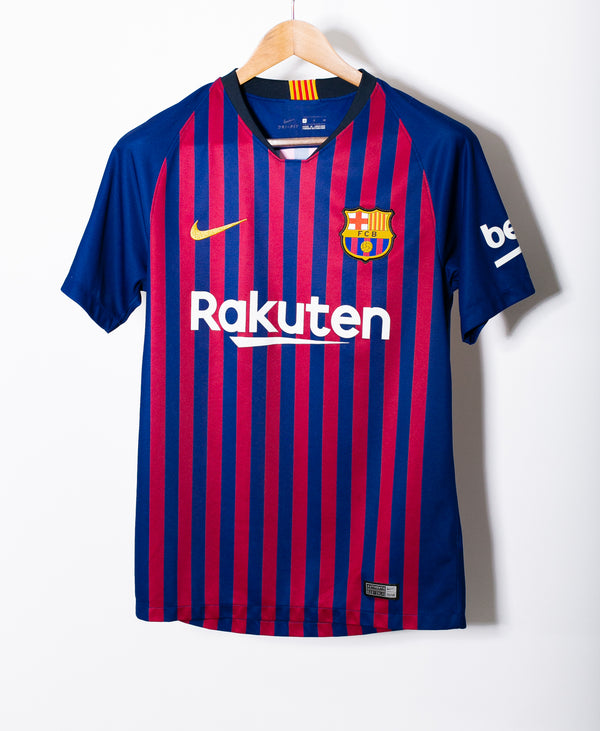 Barcelona 2018-19 Dembele Home Kit (S)