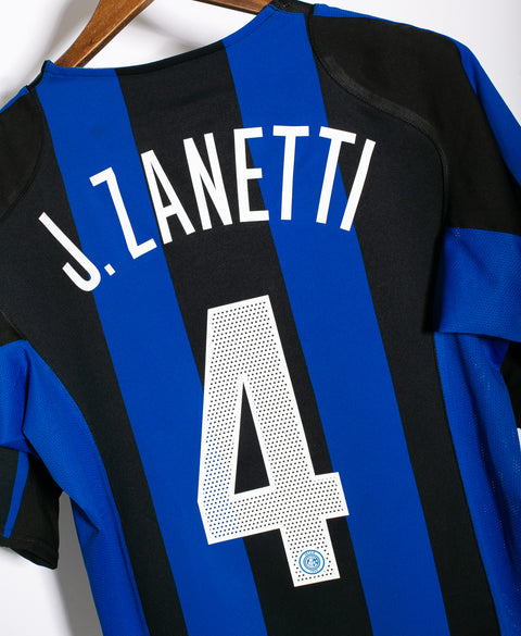 Inter Milan 2004-05 Zanetti Home KIt (M)