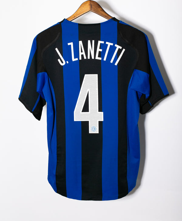 Inter Milan 2004-05 Zanetti Home KIt (M)