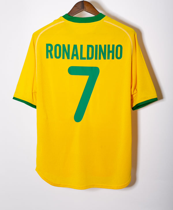 Brazil 2000 Ronaldinho Home Kit (M)
