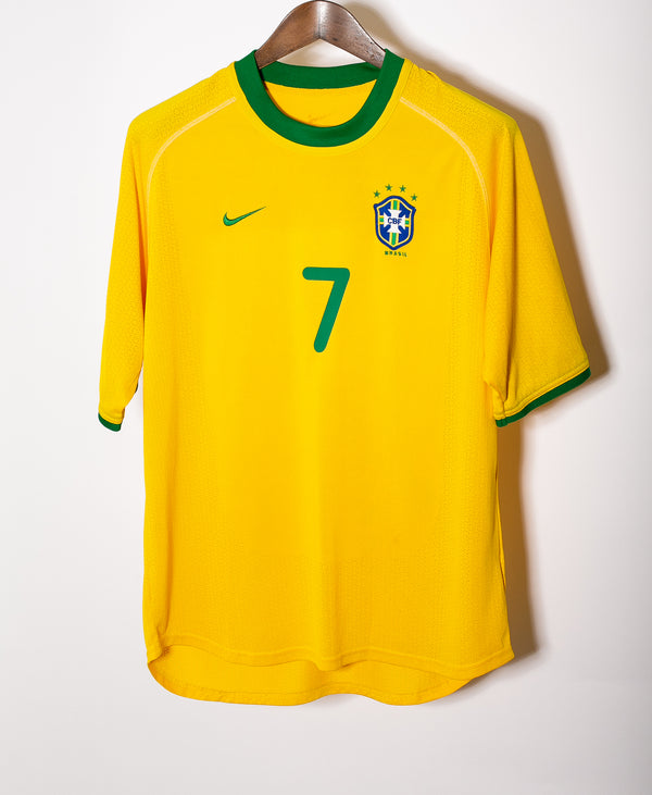 Brazil 2000 Ronaldinho Home Kit (M)