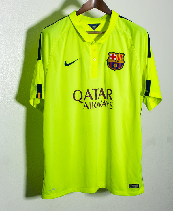 Barcelona 2014-15 Xavi Third Kit (2XL)