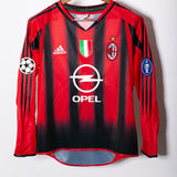 AC Milan 2004- 05 Kaka Long Sleeve Home Kit (YL)