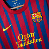 Barcelona 2011-12 Messi Long Sleeve Home Kit (M)