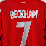 England 2004 Beckham Long Sleeve Away Kit (L)