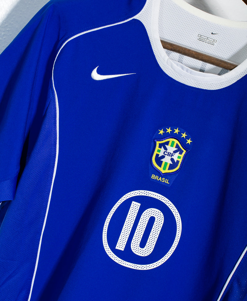 Brazil 2004 Ronaldinho Away Kit (M)
