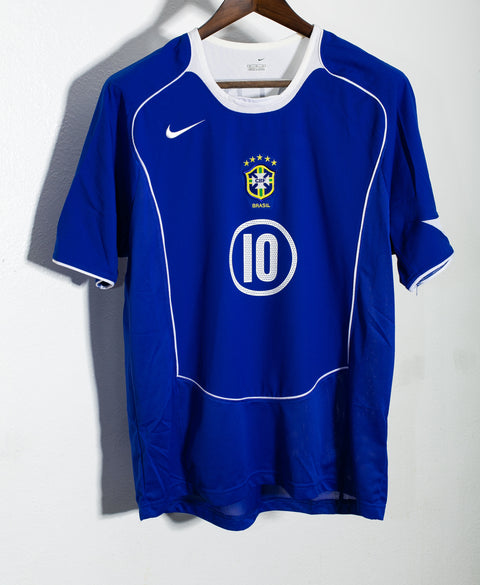 Brazil 2004 Ronaldinho Away Kit (M)