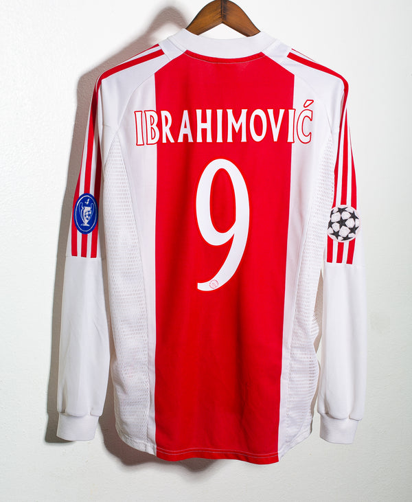 Ajax 2002-04 Ibrahimovic Long Sleeve Home Kit (L)