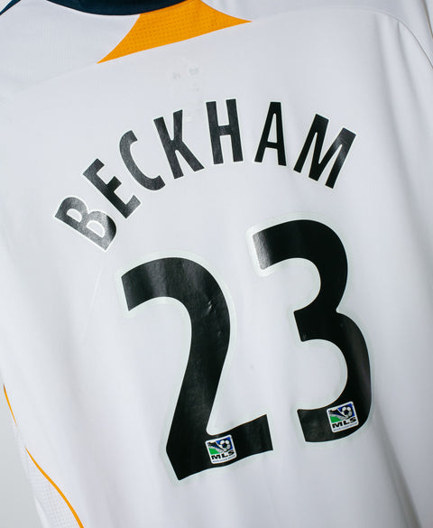 LA Galaxy 2007-08 Beckham Home Kit (XL)