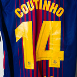 Barcelona 2017-18 Coutinho Home Kit (L)