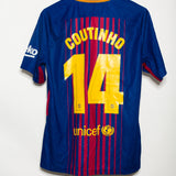 Barcelona 2017-18 Coutinho Home Kit (L)