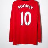 Manchester United 2009-10 Rooney Long Sleeve Home Kit (3XL)