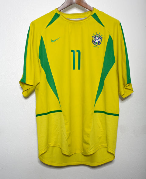 Brazil 2002 Ronaldinho Home Kit (XL)