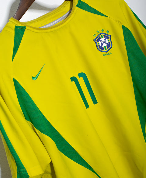 Brazil 2002 Ronaldinho Home Kit (XL)