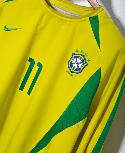 Brazil 2002 Ronaldinho Home Kit (XL)