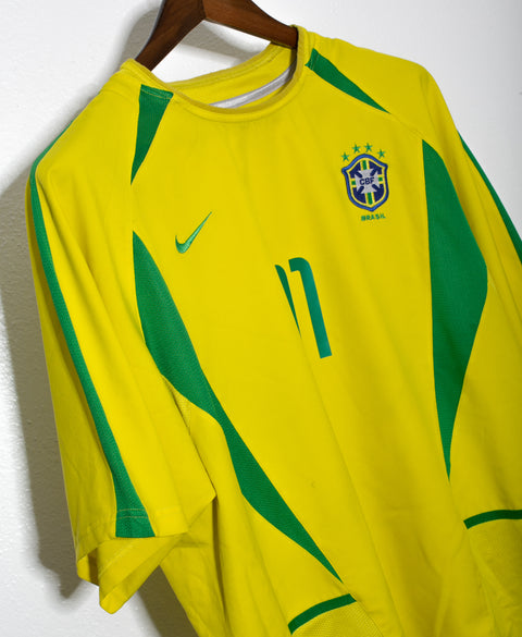 Brazil 2002 Ronaldinho Home Kit (XL)