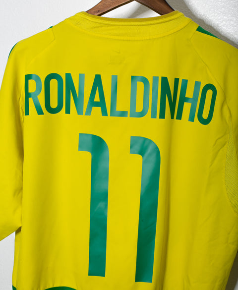 Brazil 2002 Ronaldinho Home Kit (XL)