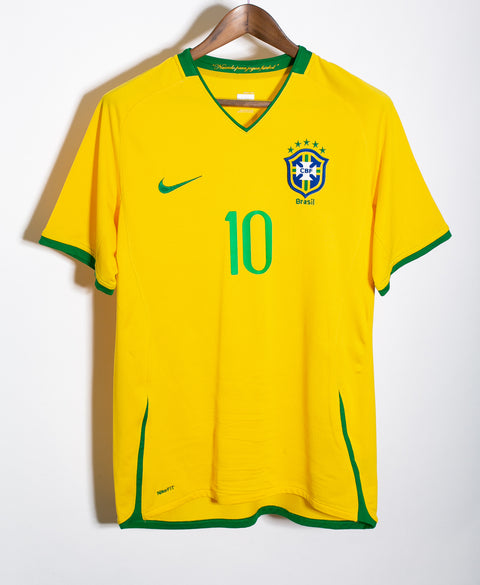 Brazil 2008 Ronaldinho Home Kit (M)