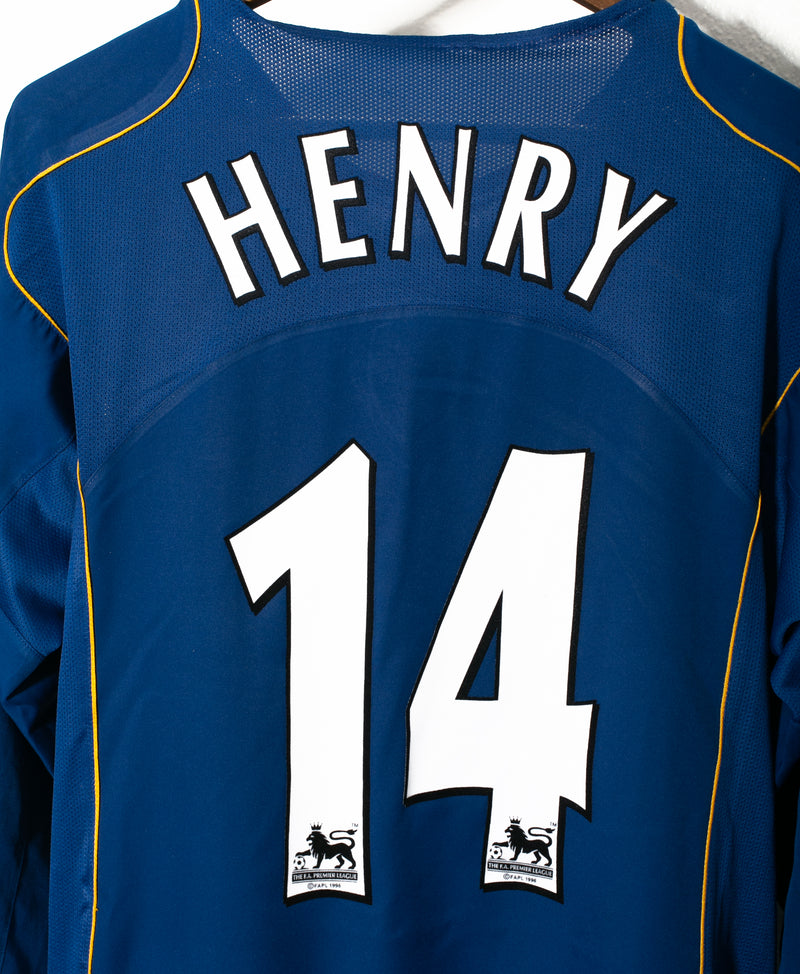 Arsenal 2005-06 Henry Long Sleeve Third Kit (XL)