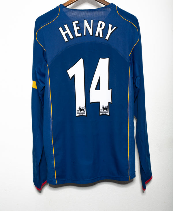 Arsenal 2005-06 Henry Long Sleeve Third Kit (XL)