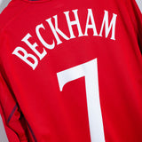 England 2002 Beckham Long Sleeve Away Kit (L)