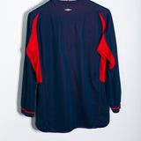 England 2002 Beckham Long Sleeve Away Kit (L)