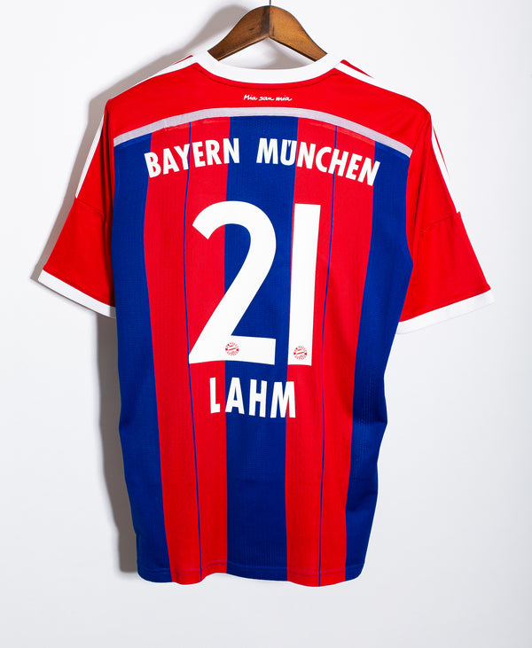 Bayern Munich 2014-15 Lahm Sponsorless Home Kit (L)