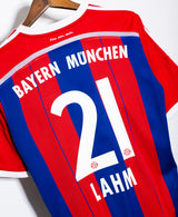 Bayern Munich 2014-15 Lahm Sponsorless Home Kit (L)