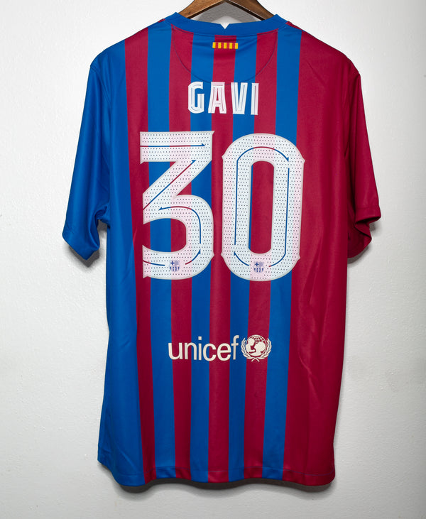 Barcelona 2021-22 Gavi Home Kit (2XL)