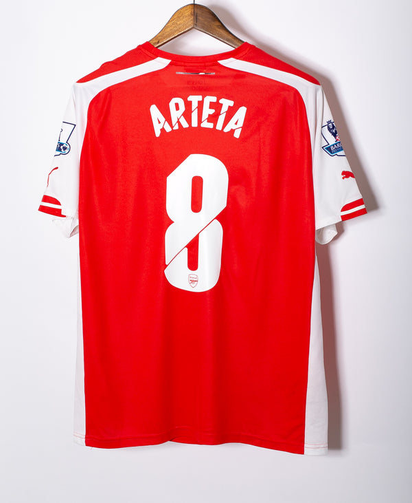 Arsenal 2014-15 Arteta Home Kit (L)