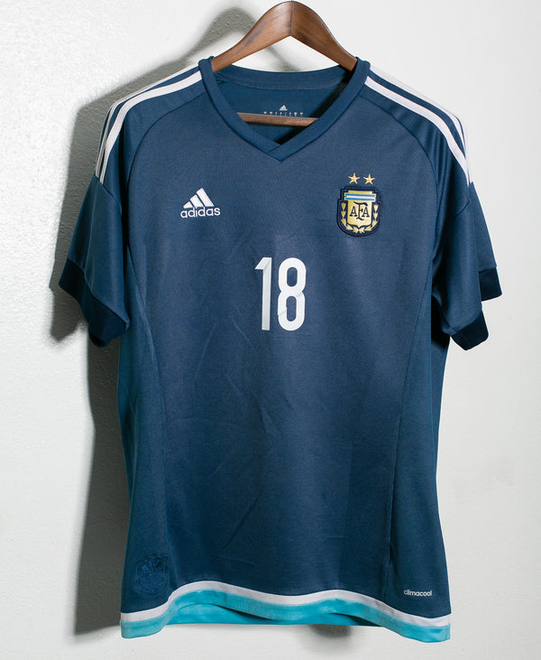 Argentina 2015 Tevez Away Kit (L)