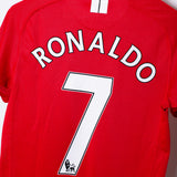 Manchester United 2007-09 Ronaldo Home Kit (S)
