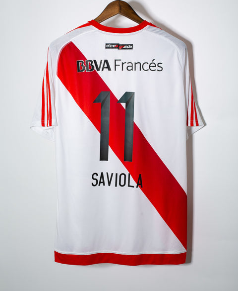 River Plate 2015-16 Saviola Copa Argentina Final Home Kit (XL)