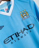 Manchester City 2011-12 Silva Long Sleeve Home Kit (S)