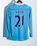 Manchester City 2011-12 Silva Long Sleeve Home Kit (S)