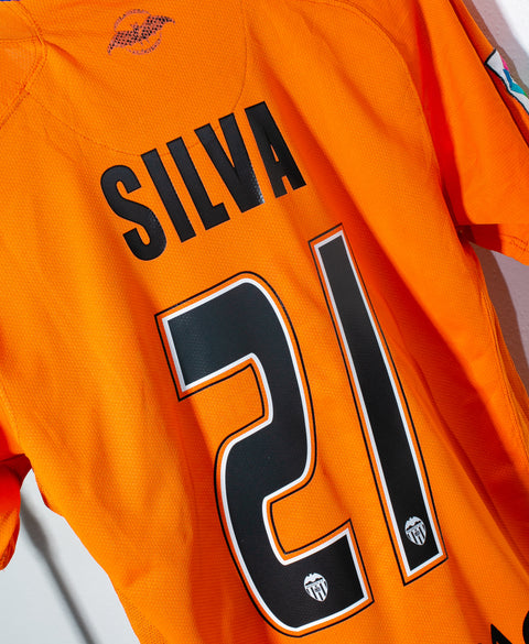 Valencia 2007-08 Silva Away Kit (S)