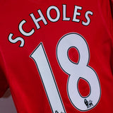 Manchester United 2009-10 Scholes Home Kit (S)